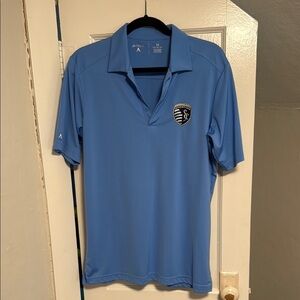 Antigua Blue Performance Polo Shirt